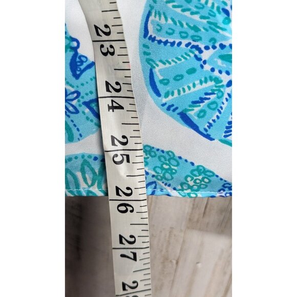 Lilly Pulitzer Seashell Sleeveless Halter Top Small Beach Coastal Nautical - Picture 9 of 9